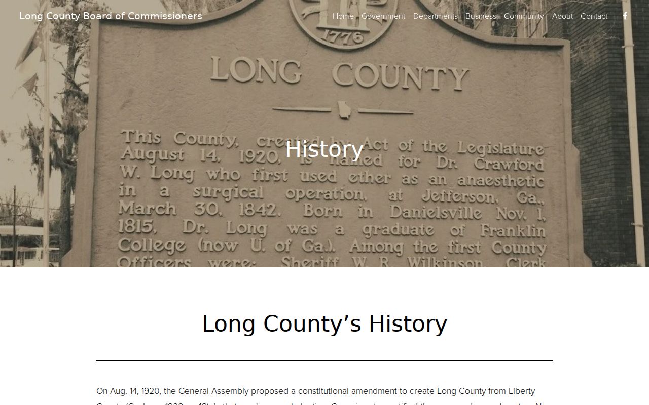 Long County court docket courthouse history